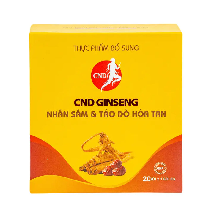 Nhân sâm và táo đỏ hòa tan